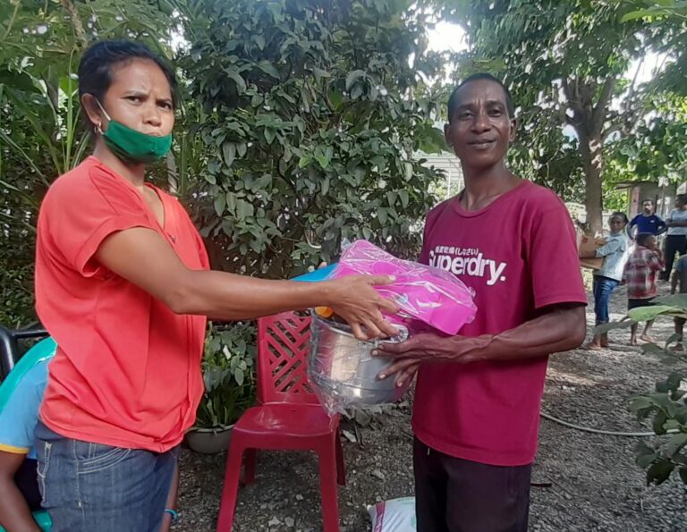 PERMATIL-HAK-KSI  Apoiu Emerjénsia Ba Vítima Dezastre Naturais Aldeia Terus-Nain