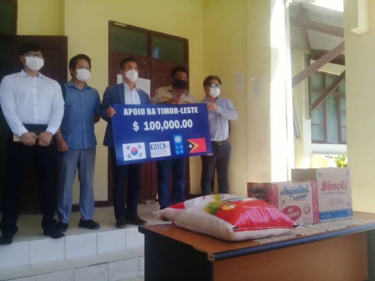 Governu Korea  Apoiu $. 100,000.00 Ba Vítima Dezastres Naturais