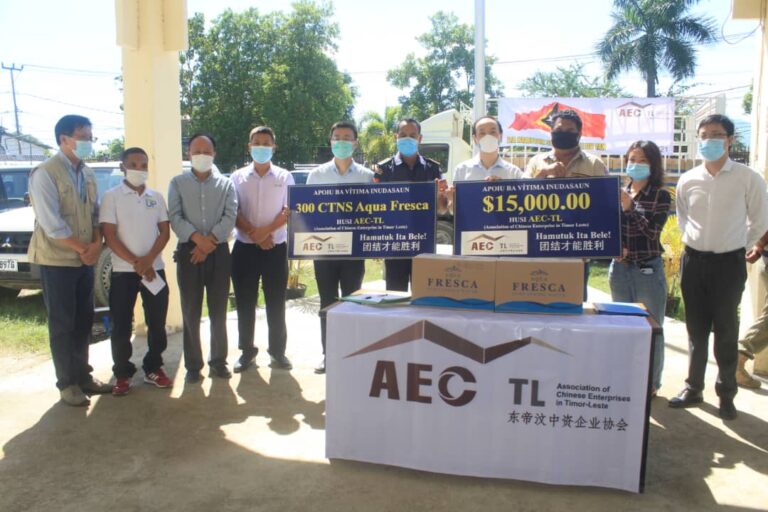 AEC-TL Apoiu Aqua Kaixa 300-Osan $.15 mill Ba SEPS Apoiu  Vítima  Inundasaun  