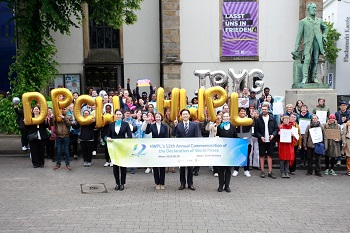 HWPL’s 12th Anniversary of the Declaration of World Peace Celebrated with a Successful Peace Walk in Essen  – From a City of Weapons to a City of Peace –