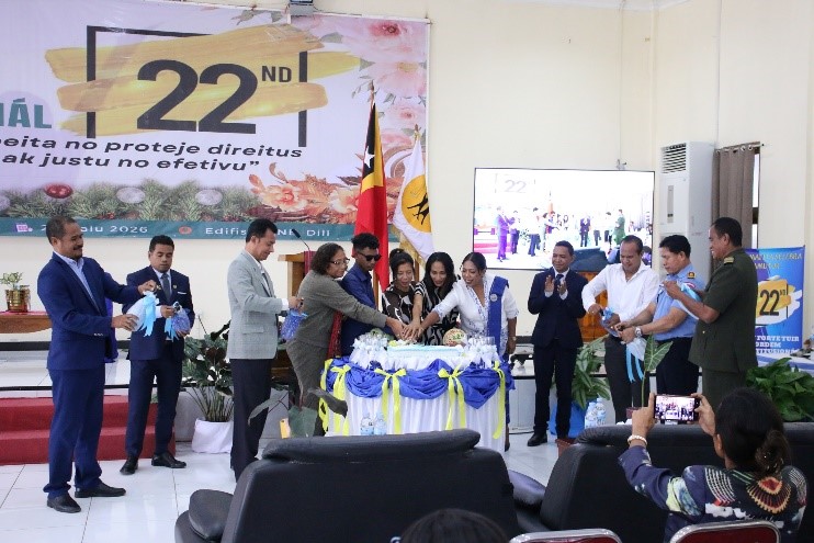 PDHJ Selebra Aniversáriu ba dala-22 Ho Tema “PDHJ Forte Tuir Ordem Konstitusionál”.